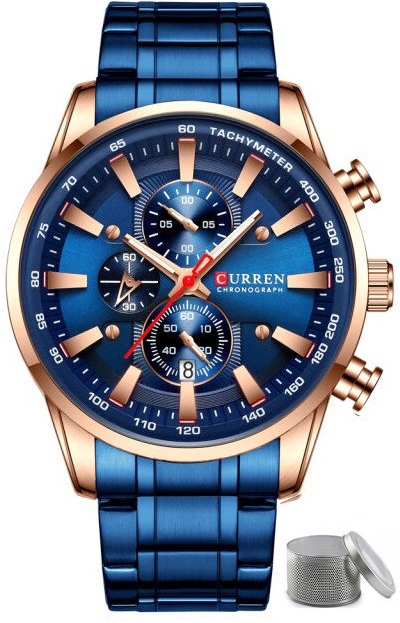 

Zegarek męski Curren stalowy Chronograf Box Grawer