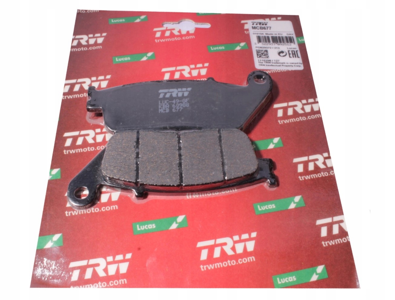 Destičky přední Honda XL 600 Transalp 94-96 přední