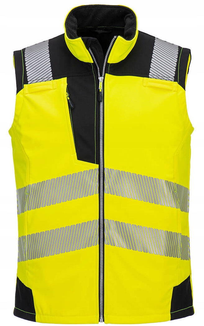 Výstražná softshellová vesta Portwest PW325 Ybr vel. 3XL