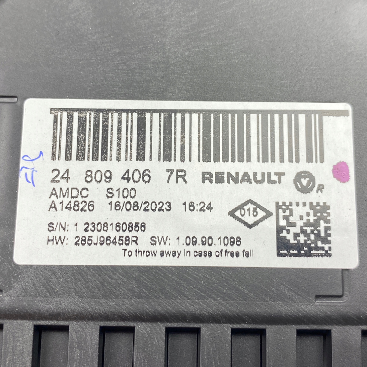 oe спидометр renault MEGANE IV РЕСТАЙЛИНГ 248094067R
