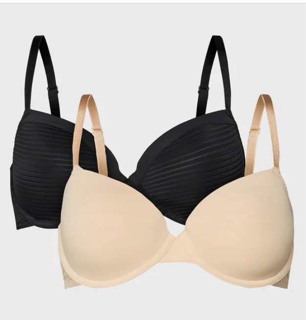 Dorina Vyztužená Podprsenka Louise/eco Dvojbalení Černá A Béžová 75D