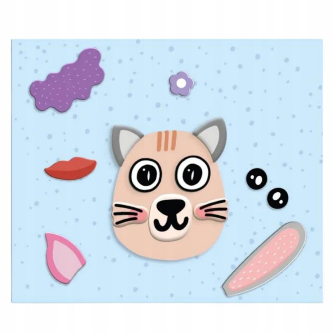 GRA MAGNETYCZNA EDUKACYJNA "ZWIERZĘCE TWARZE" KOLOROWY ZESTAW 77 Stan opakowania oryginalne