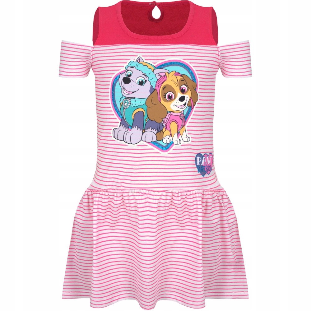 

Sukienka Psi Patrol paski różowa 128