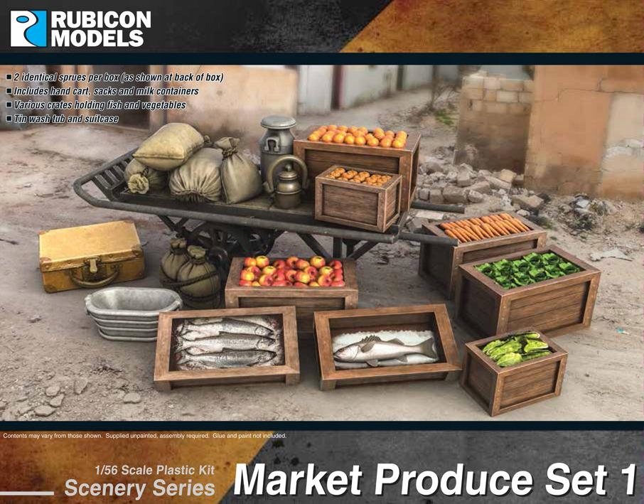 Rubicon Models 283008 - Market Produce Set - Zestaw akcesoriów Bolt Action