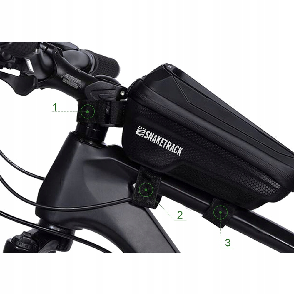 Cyklistická Taška Na Rám S Držákem Na Telefon, Voděodolná Snaketrack