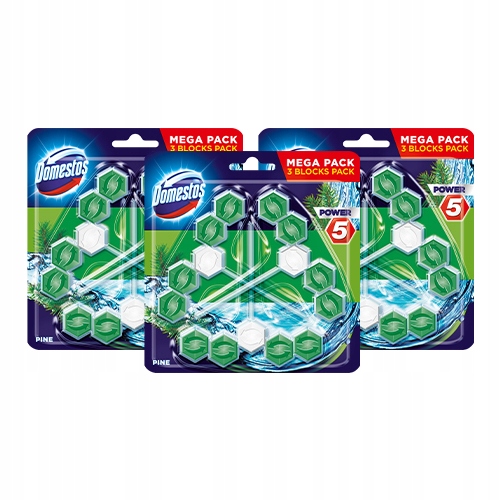 

Domestos Trio Power 5 Kostka Toaletowa 9x55g Pine