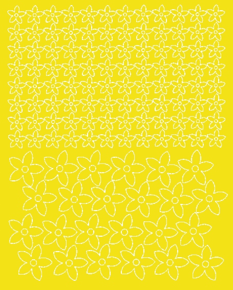 

Kwiatki Naklejki na rower kask 120 szt żółty