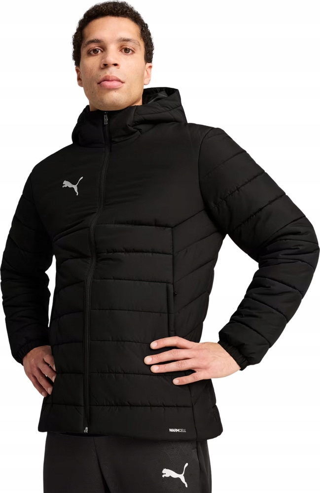 Pánská Bunda Puma Team Additions Hooded Padded Černá 659795 03 vel. XL
