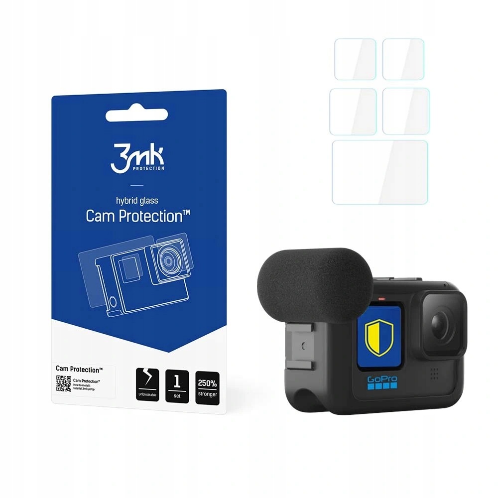 Szkło ochronne 3mk Cam Protection na GoPro Hero 9 10 11