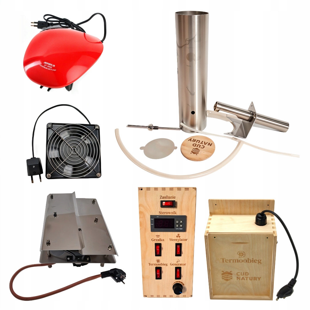 Súprava na údenie – elektrická udiareň, regulátor termocirkulácie, ohrievač 2,7