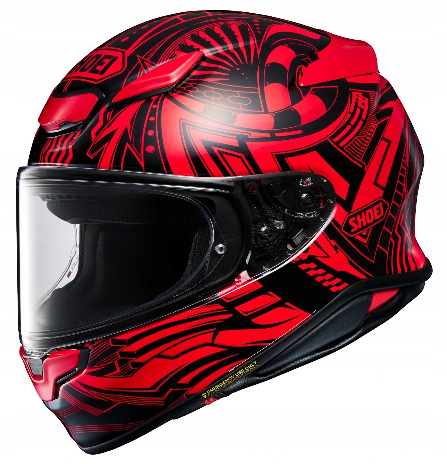 Shoei NXR2 Beaut TC-1 Integrálna Motocyklová Prilba Červená Biela