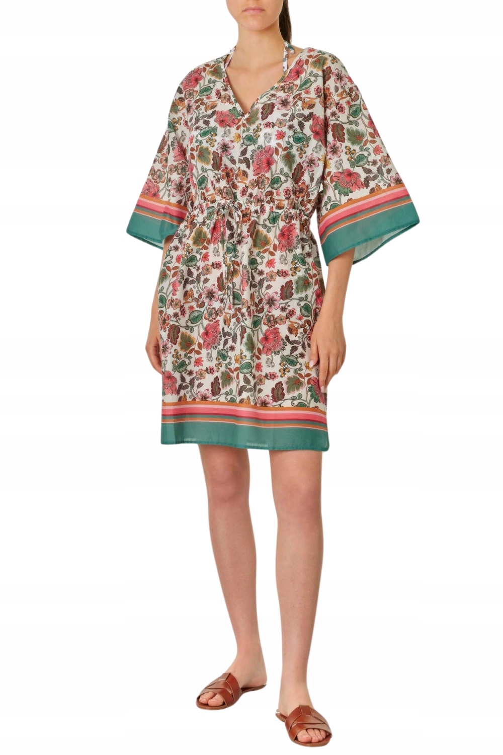 Dámské letní Šaty Liu Jo s barevným vzorem a květinovým vzorem na pláž vel. S