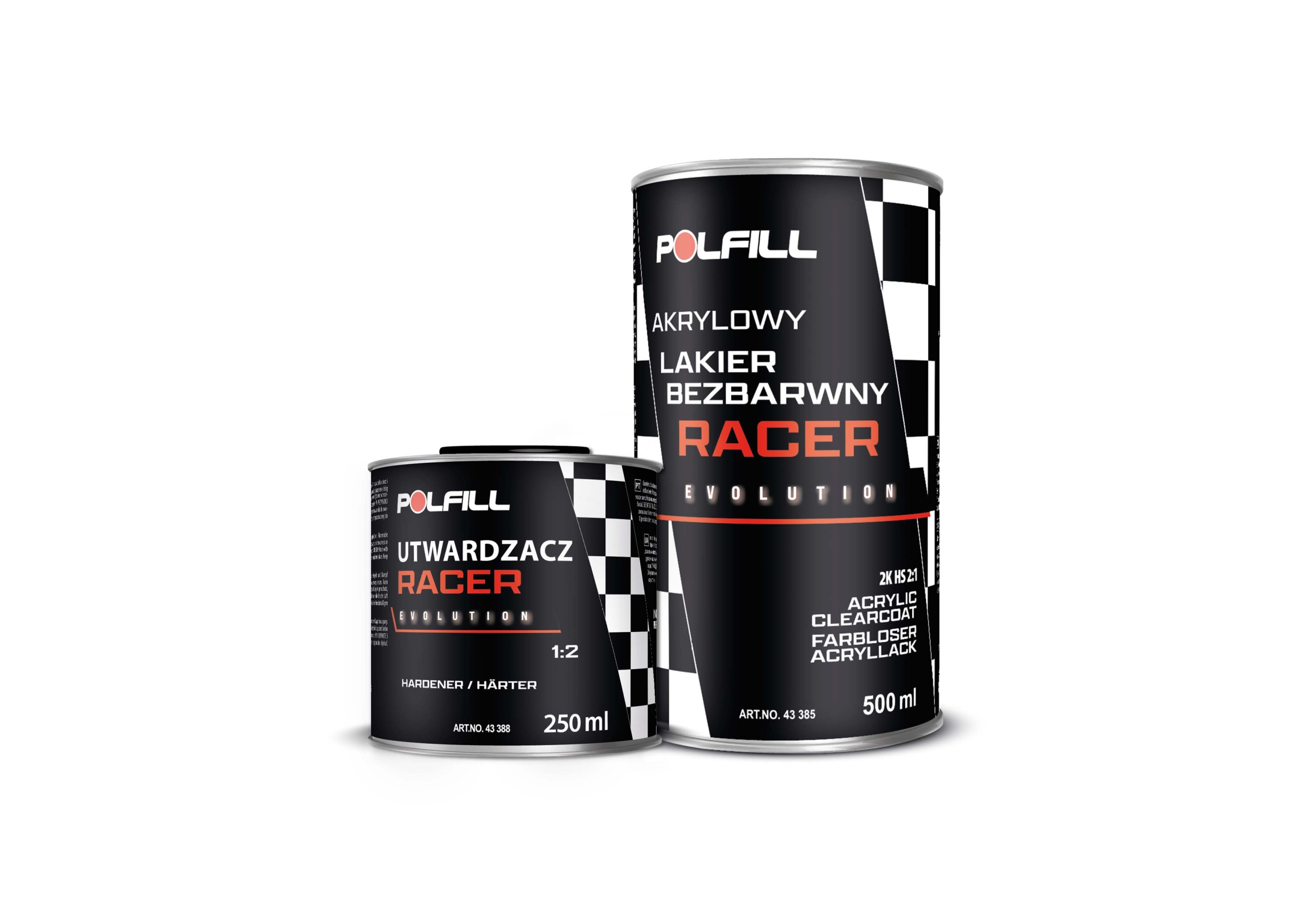 Polfill Akrylowy Lakier Bezbarwny Racer Polfill 0,5L+UTW