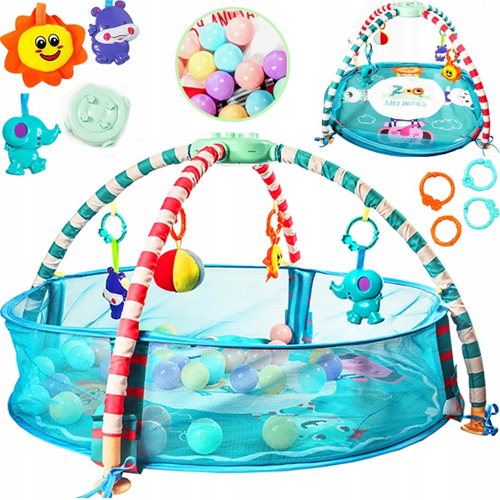 DUŻA MATA EDUKACYJNA POZYTYWKA MUZYKA PIŁKI NOWOŚĆ