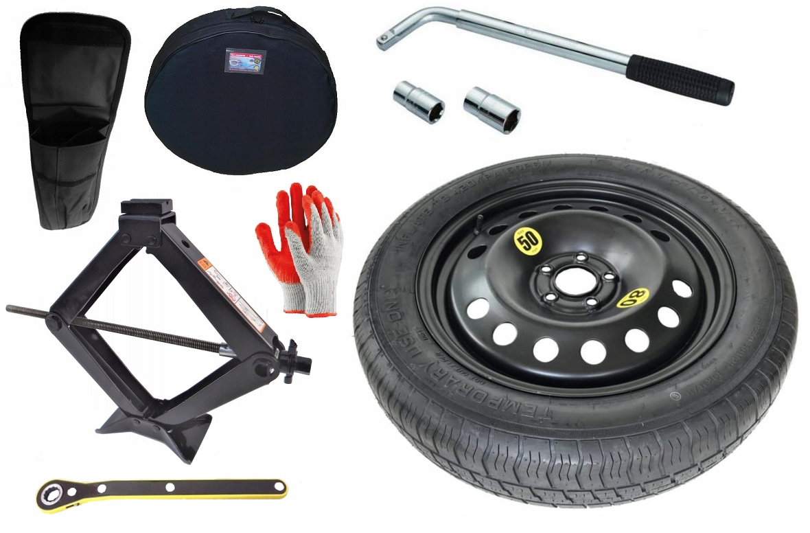 nové Dojezdové Kolo 125/70 R19 Volvo XC60 (2008-2017) Sada (obal)