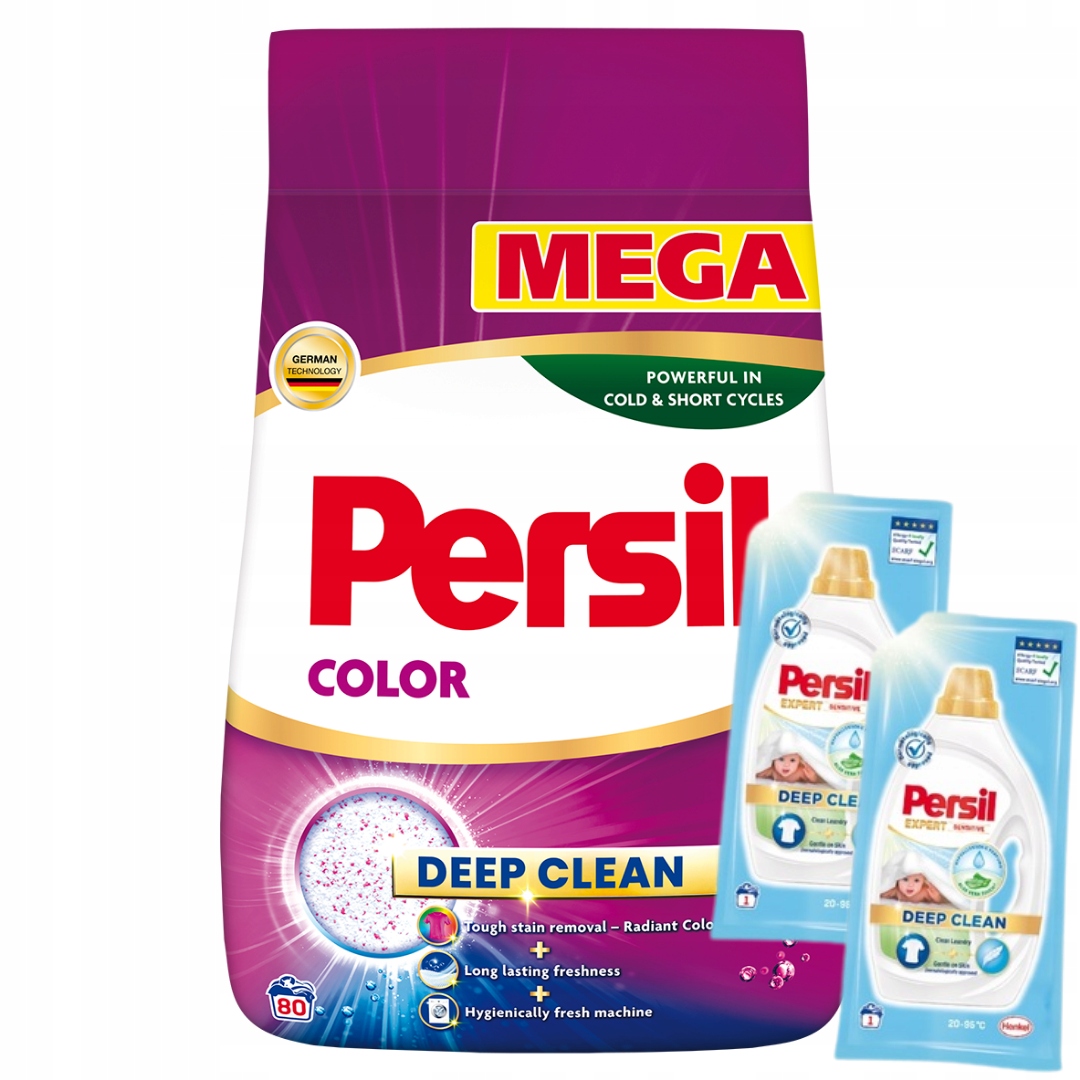 Persil Deep Clean Prací prášek Barva 4,4 kg 80 praní Dárek x2