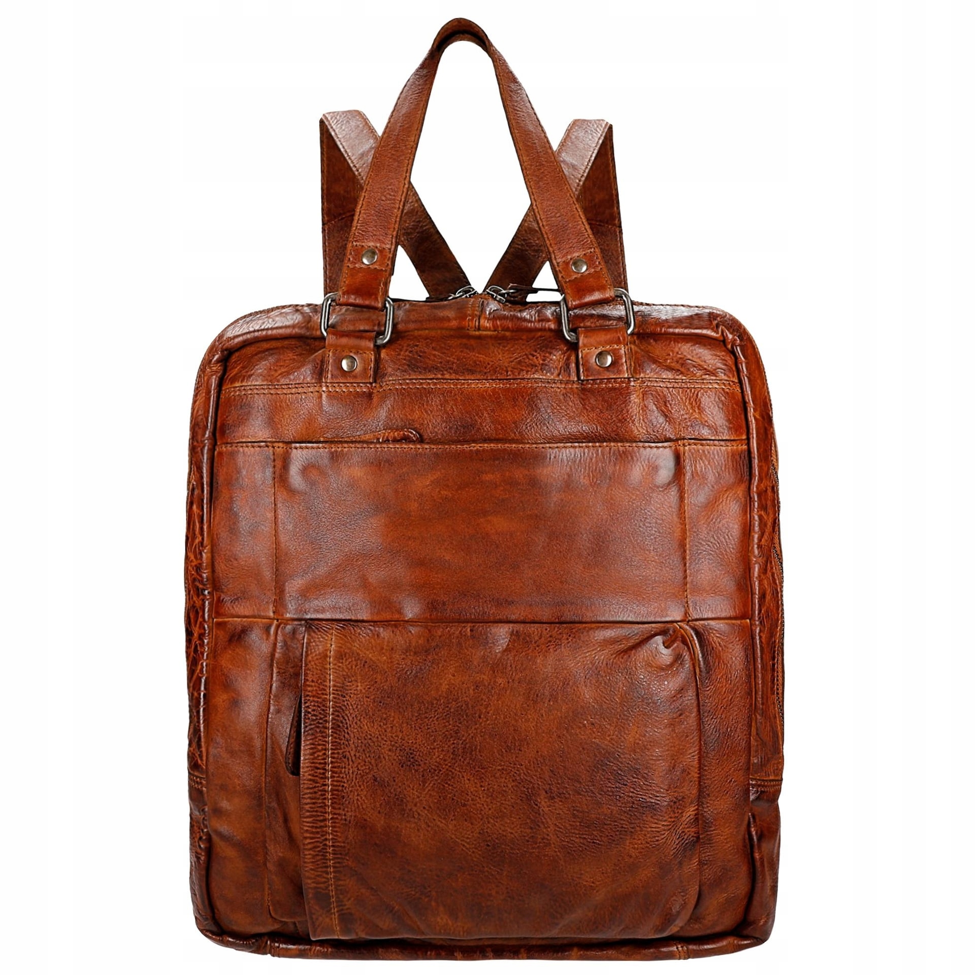 Batoh a taška 2v1 z lícové kůže