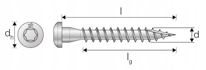 Wkręty ciesielskie do łączników Simpson CSA 5x35mm Waga 0.916 kg