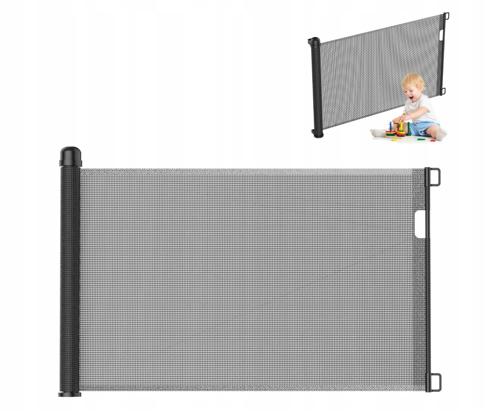 Výsuvná bezpečnostní zábrana 0 – 180 cm, brána na schody