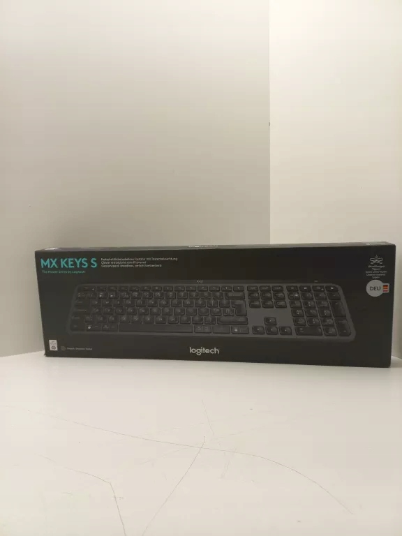 Klawiatura MX Keys Graphite Deu Pełnowymiarowa Bezprzewodowa