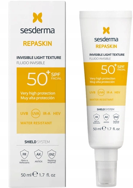 Sesderma Repaskin Invisible Fluid SPF50+ Emulsja do Twarzy 50 ml