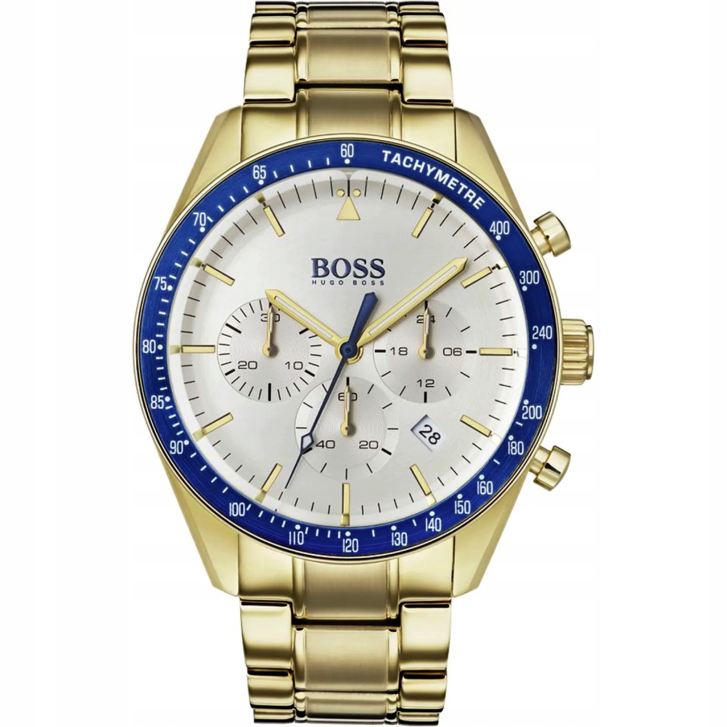 Męski zegarek Hugo Boss Trophy 1513631, Złoty Srebrny