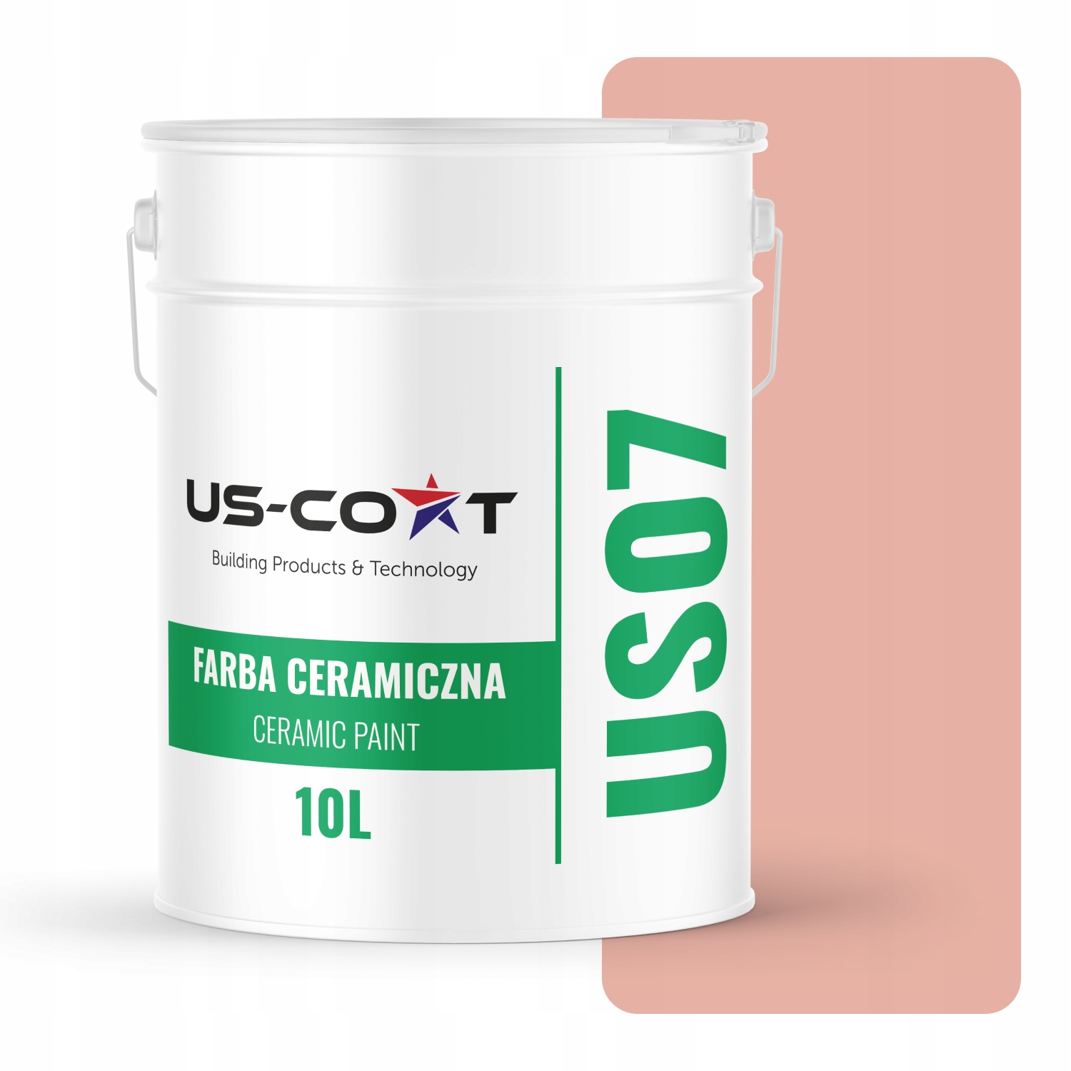 Keramická Farba Na Stenu Farba Lososová Svetlá H5551 10L Matná Na Stropné Steny