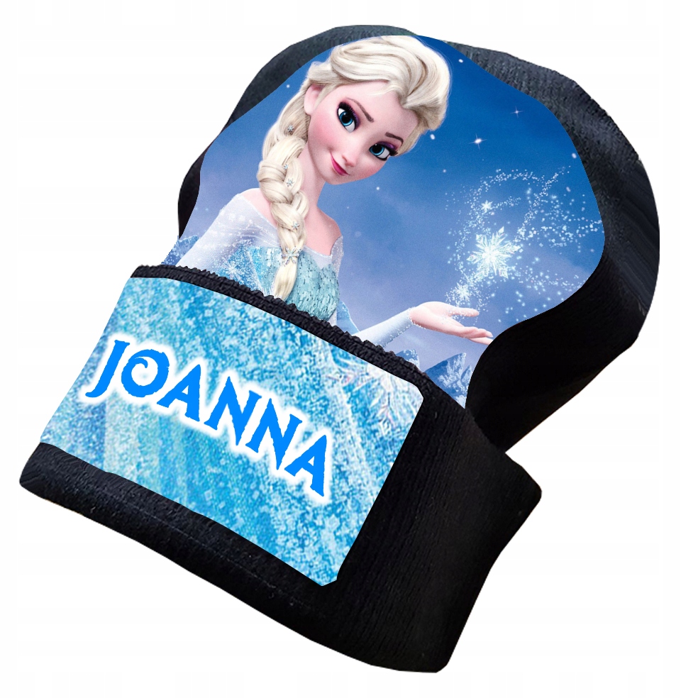 

Czapka Zimowa Kraina Lodu Frozen + Imię ! Wzory !
