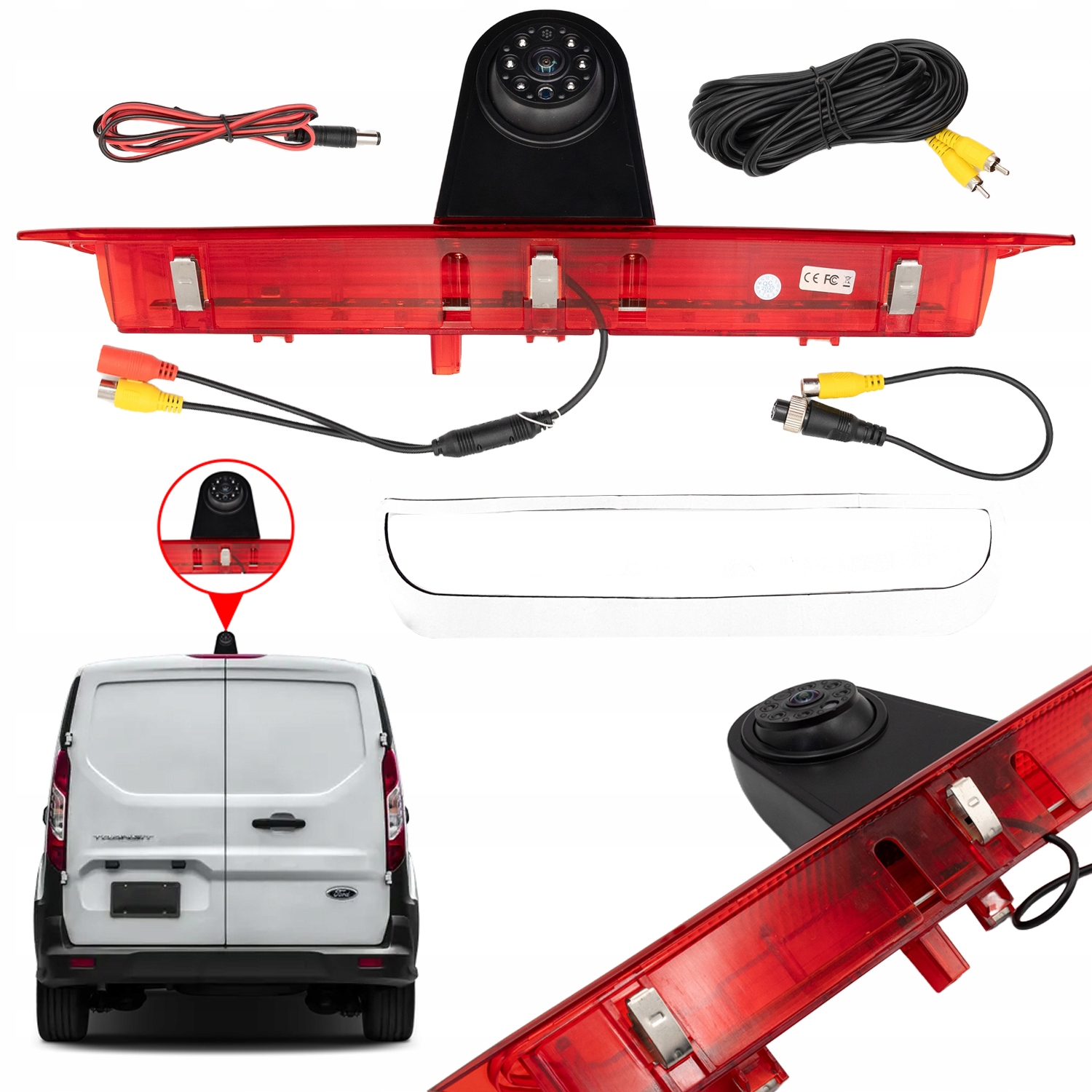 Couvací kamera do autobusu Ford Transit 2014-2018 IP68 Anti-Fog Hd 6xIR Nv