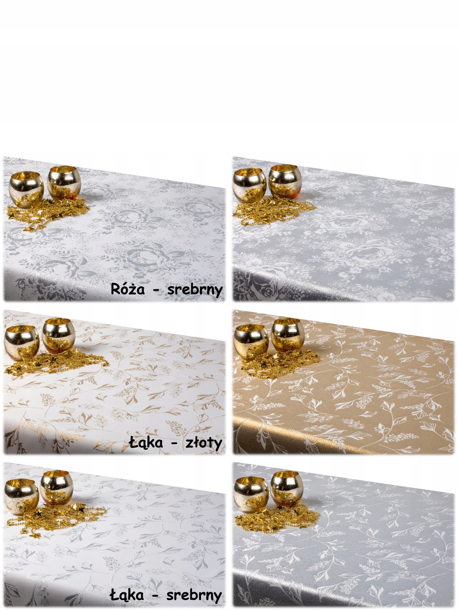 PLAMOODPORNY obrus DWUSTRONNY 110x400 świąteczny WIELKANOC Długość 400 cm