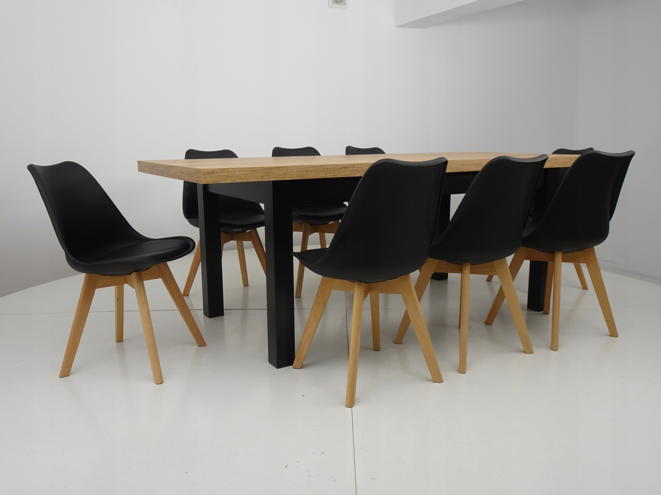 nowoczesny ZESTAW krzesła z poduszką i stół do 210 Marka inna