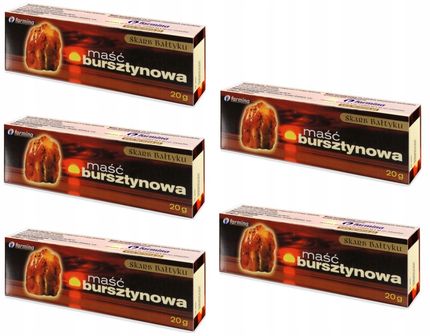 

5 x Maść Bursztynowa Stawy Reumatyzm Ból