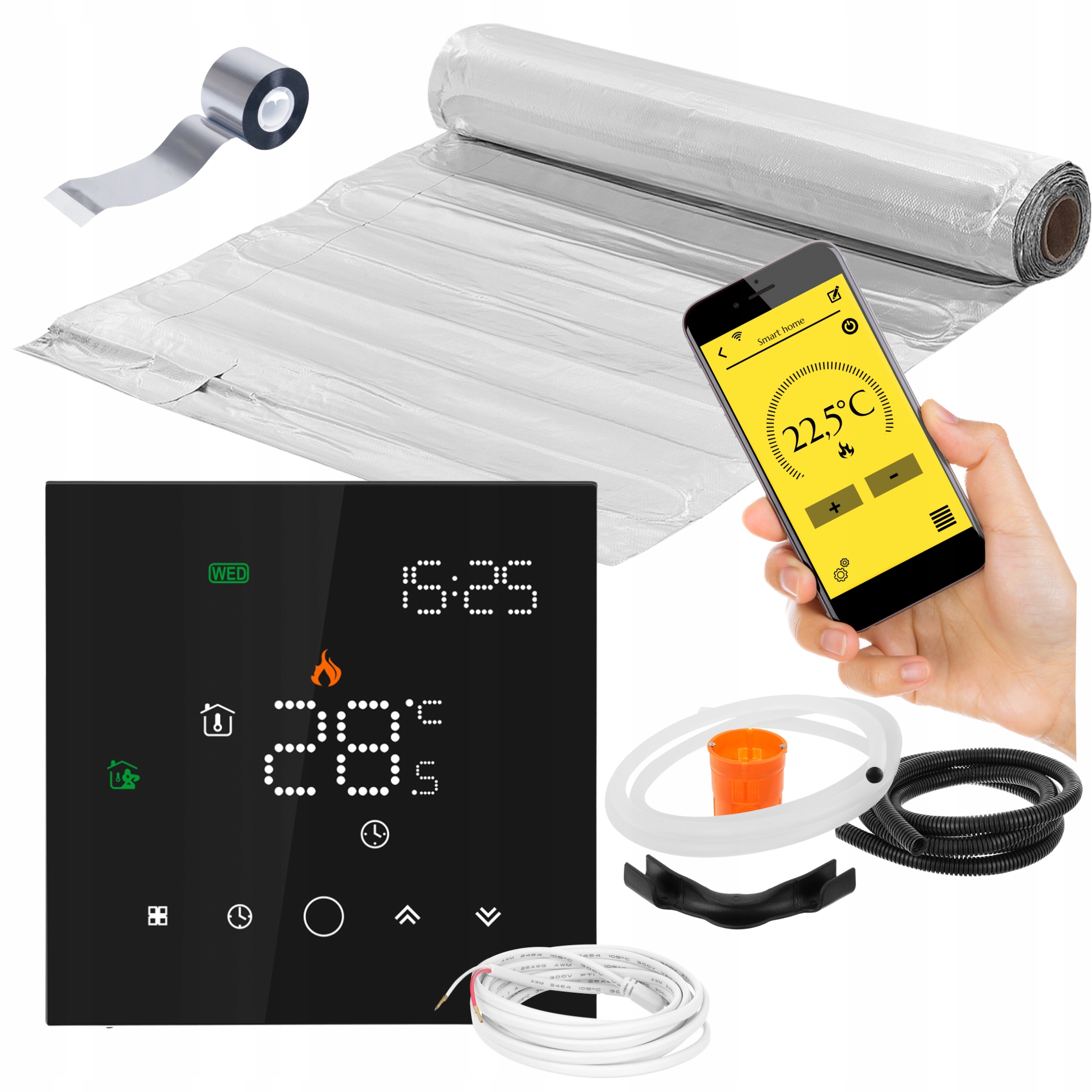 Set Vykurovacia podložka pod panely MAL-160W/m² 3m²