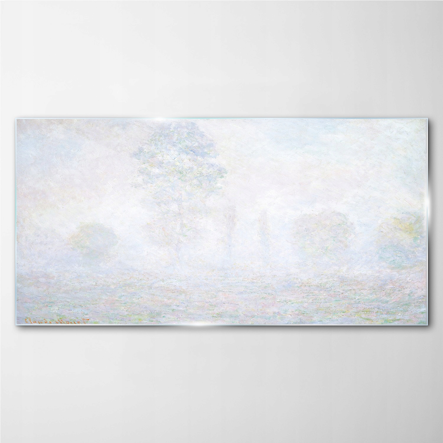 

Obraz na ścianę szklany Drzewa we mgle 140x70 cm