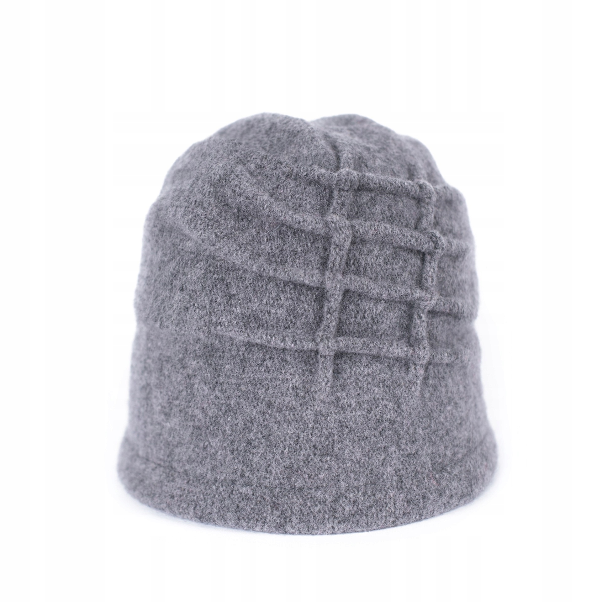 

Retro Czapka Czapki Na Zimę Szara Casual Wełniana