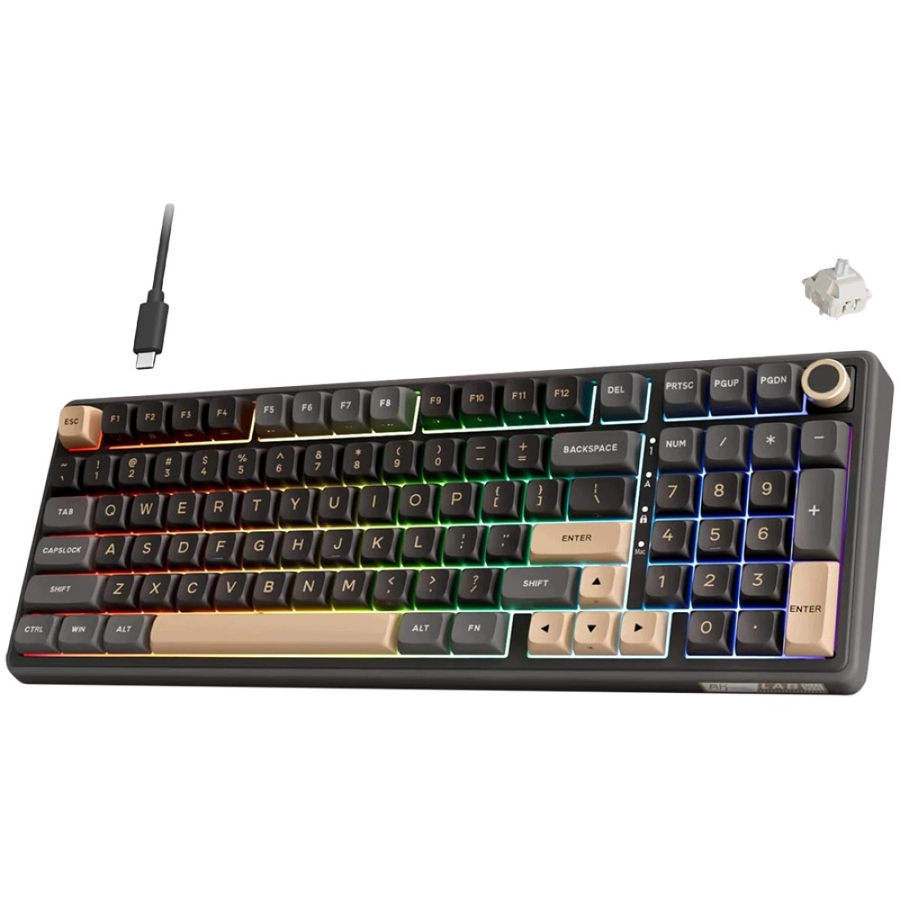 ROYAL KLUDGE RK R98Pro Phantom Gaming Keyboard Beige switch — 2
