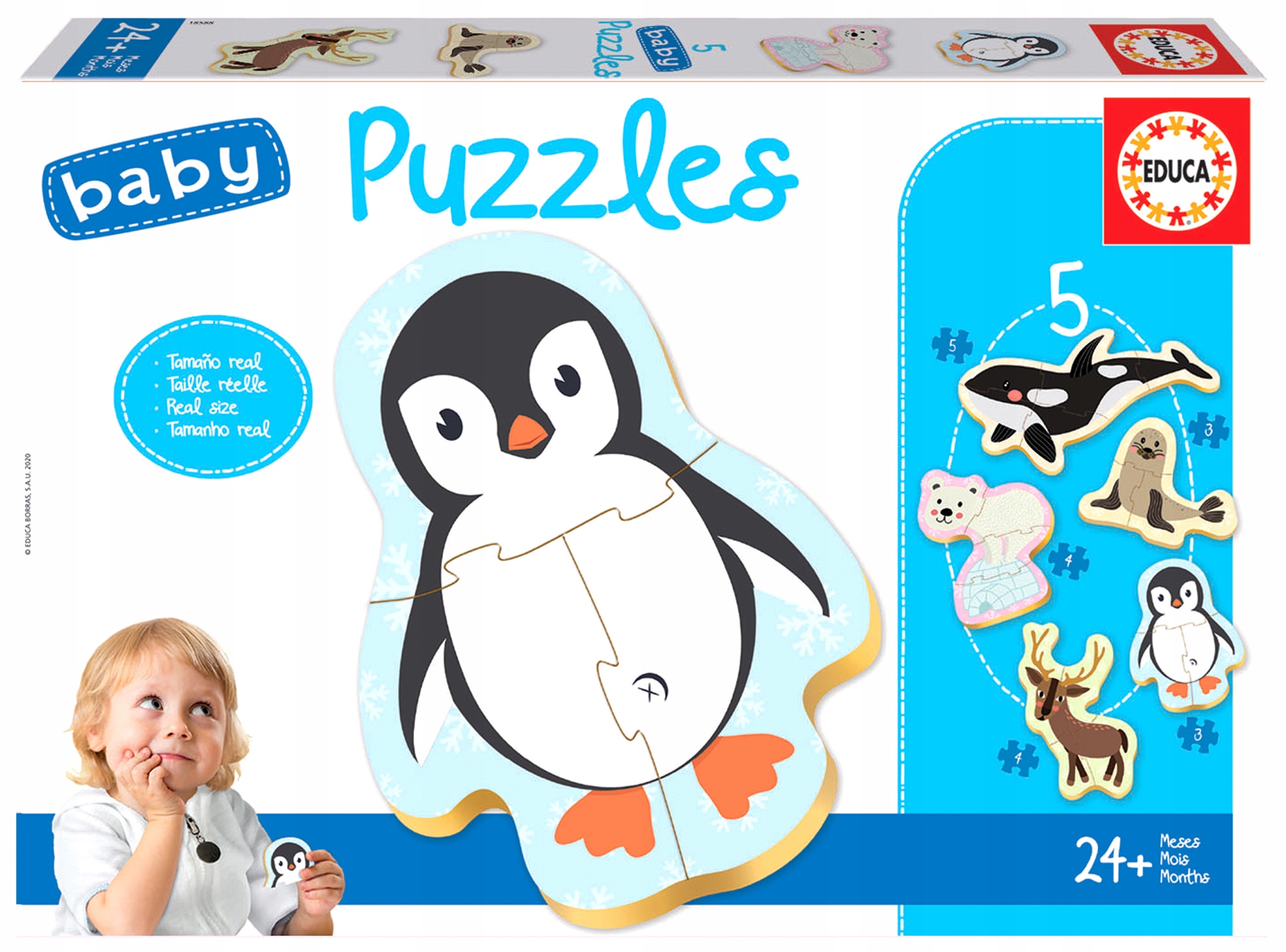

Educa Puzzle 3-5 el Zwierzęta polarne