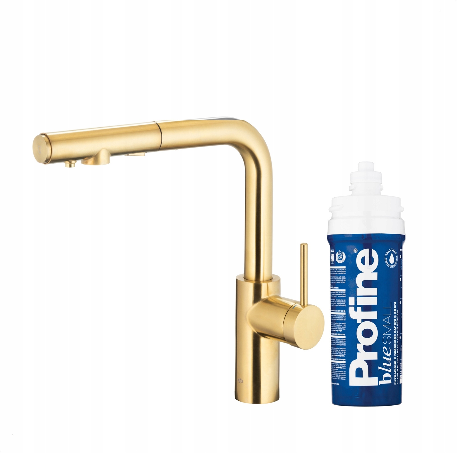 Kfa Kuchynská Batéria Duero Pure Basic Profine Blue S, Brúsené Svetlé Zlato