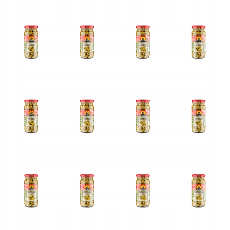 Zelené olivy krájené 240 g/130 g Figaro X12