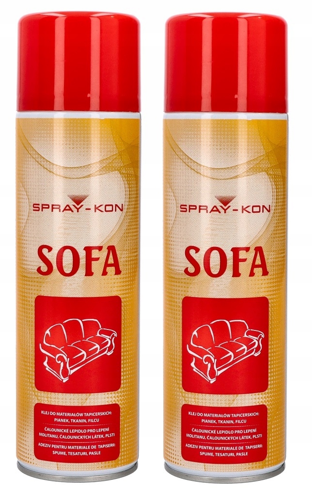 

Tapicerski klej kontaktowy Spray-kon Sofa 2x500ml