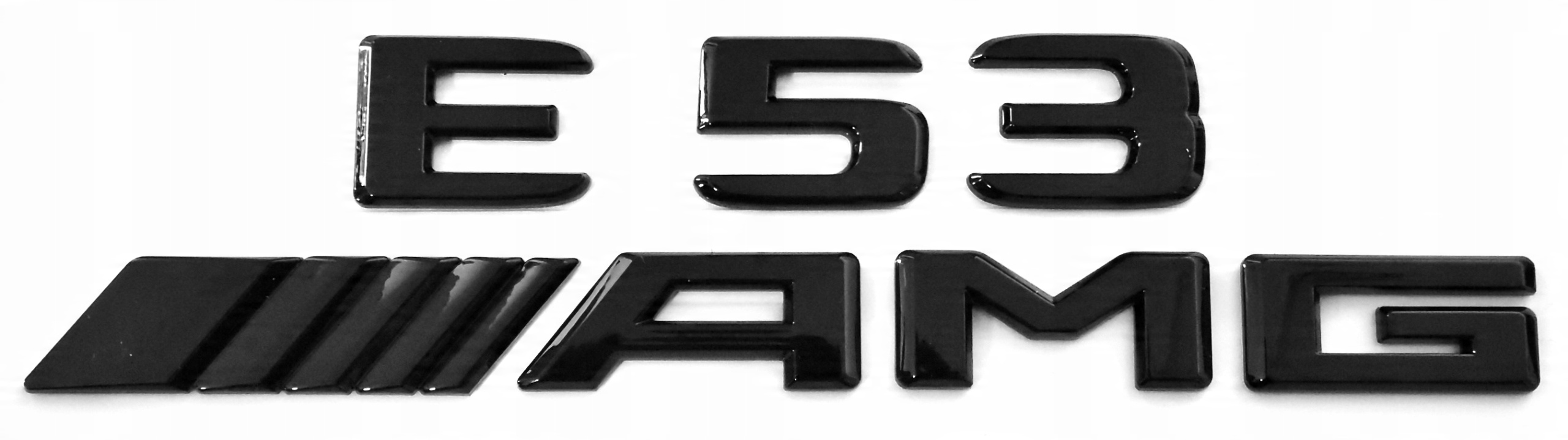 

Mercedes E53 Amg emblemat znaczek logo czarny