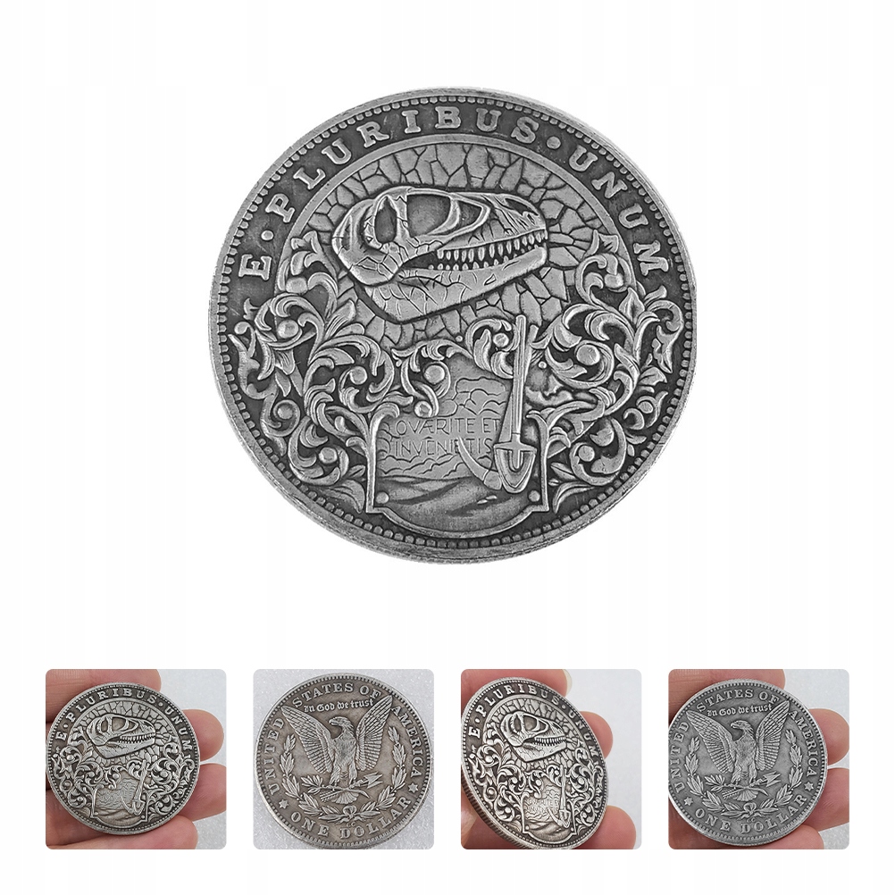 MONETY KOŚCI MONETY DINOZAUR Marka bez marki