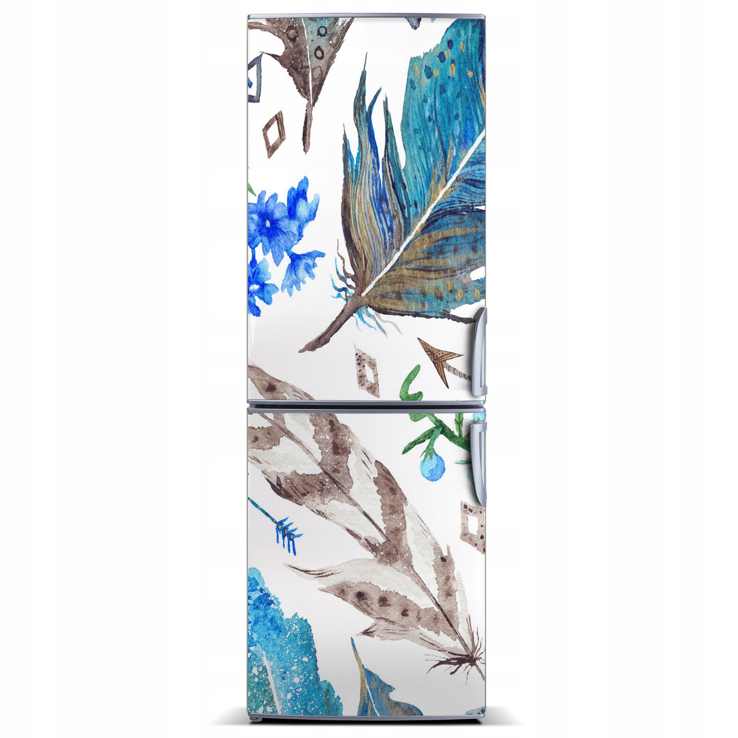 

Magnes Tapeta na lodówkę Pióra i kwiaty 60x180