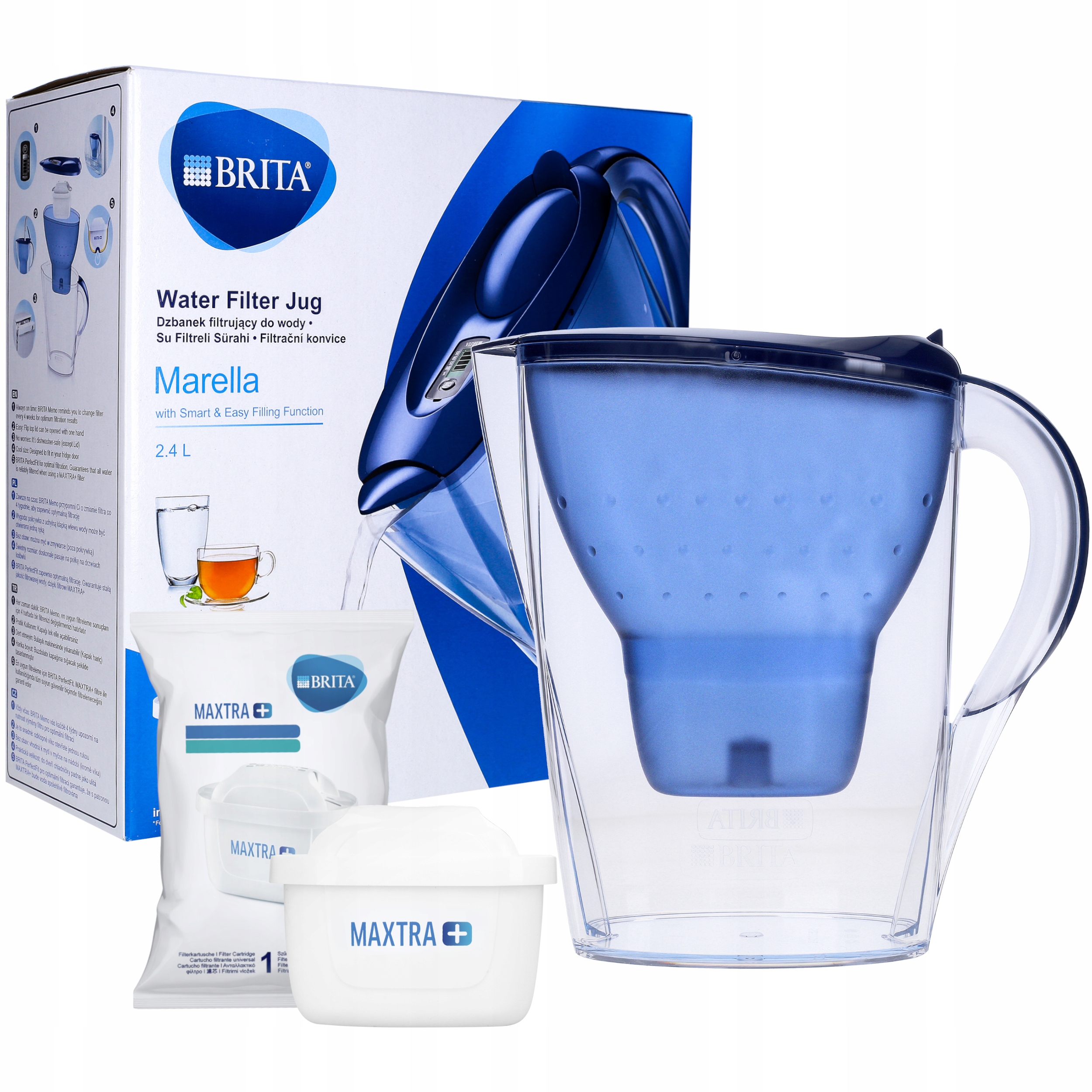 

Dzbanek Filtr Do Wody Brita Marella 2,4 Litra Cool