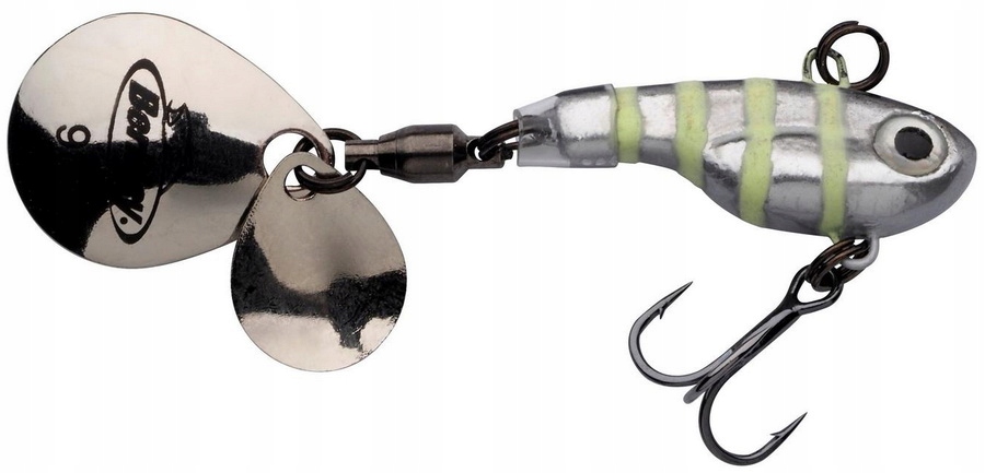 Berkley Pulse Spintail 21g 7,5cm Glow Silver Zebra 1543306