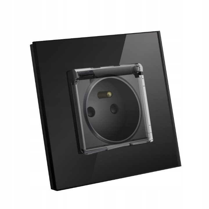 B-LINE GNIAZDO ELEKTRYCZNE Z KLAPKĄ SZKLANE IP44 E
