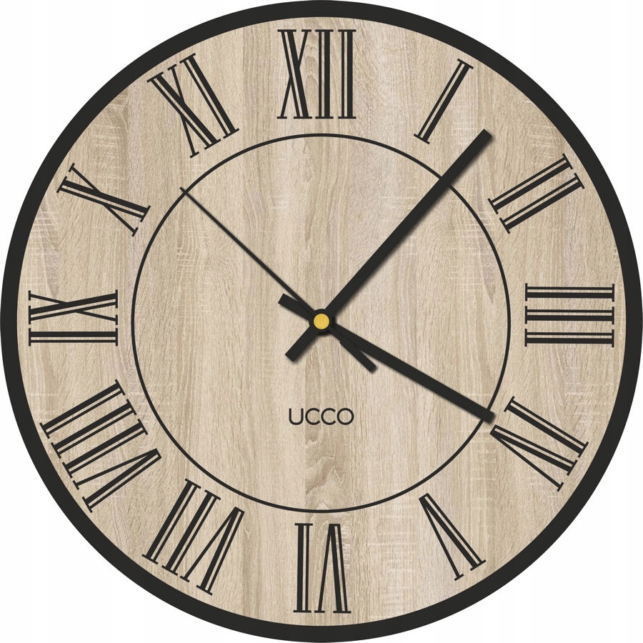 

Zegar ścienny Dąb Sonoma 30cm cichy Drewniany loft