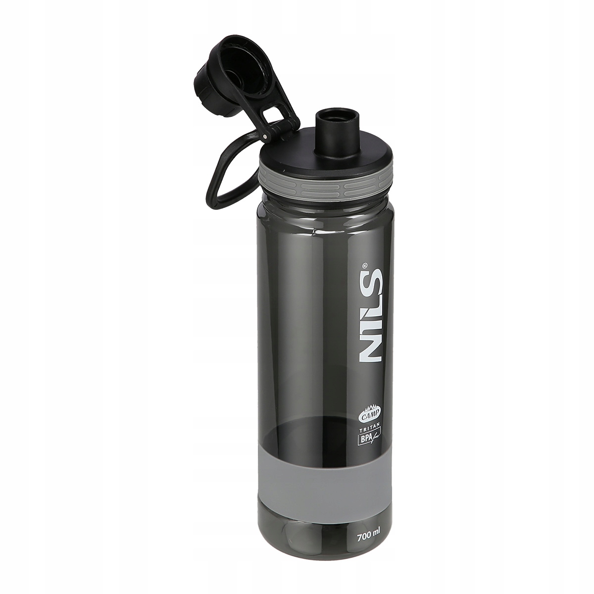 Bidon Sportowy Tritan Butelka 700ml Nils Camp Szara Bpa Free Lekka