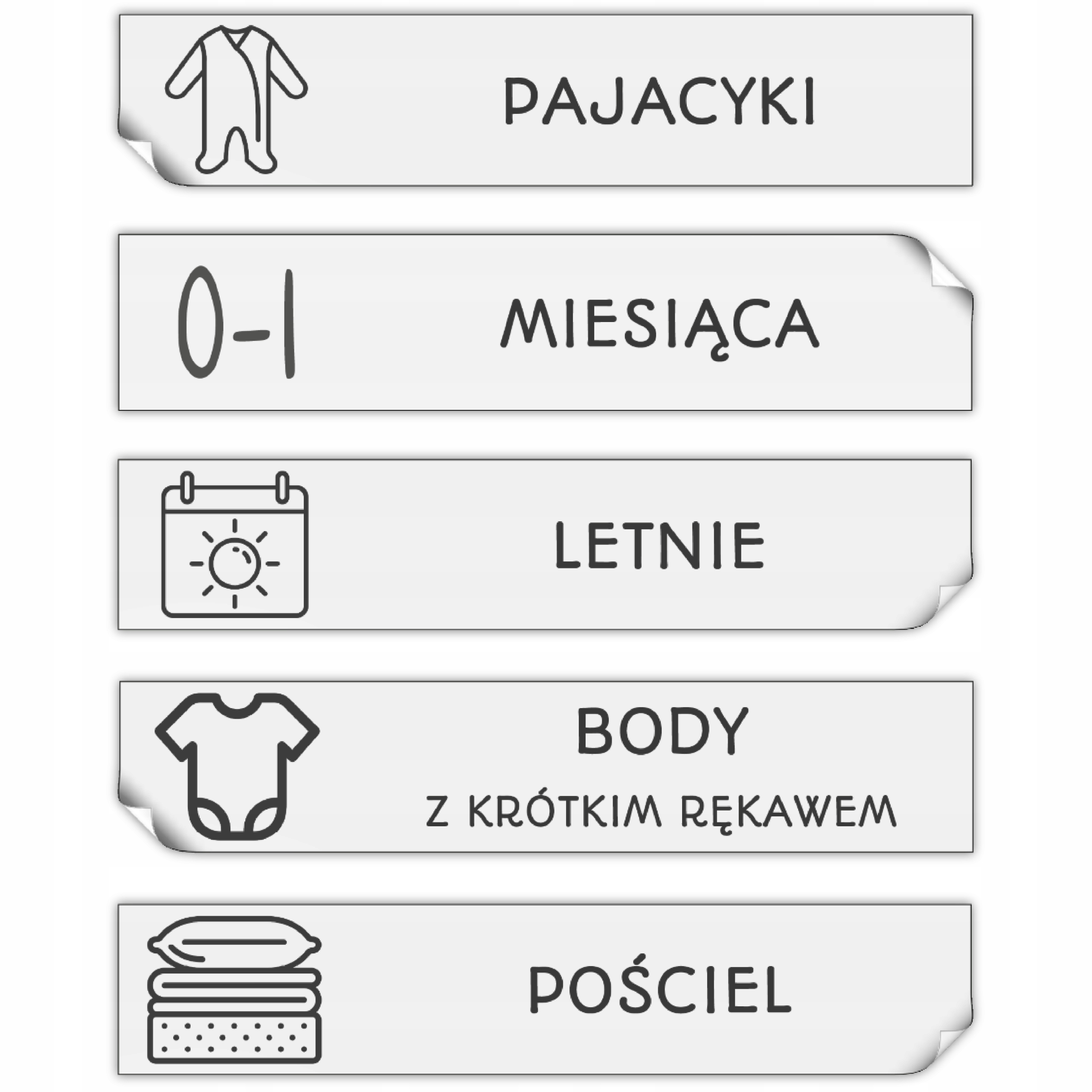 

wyprawka dla noworodka Naklejki Organizacyjne