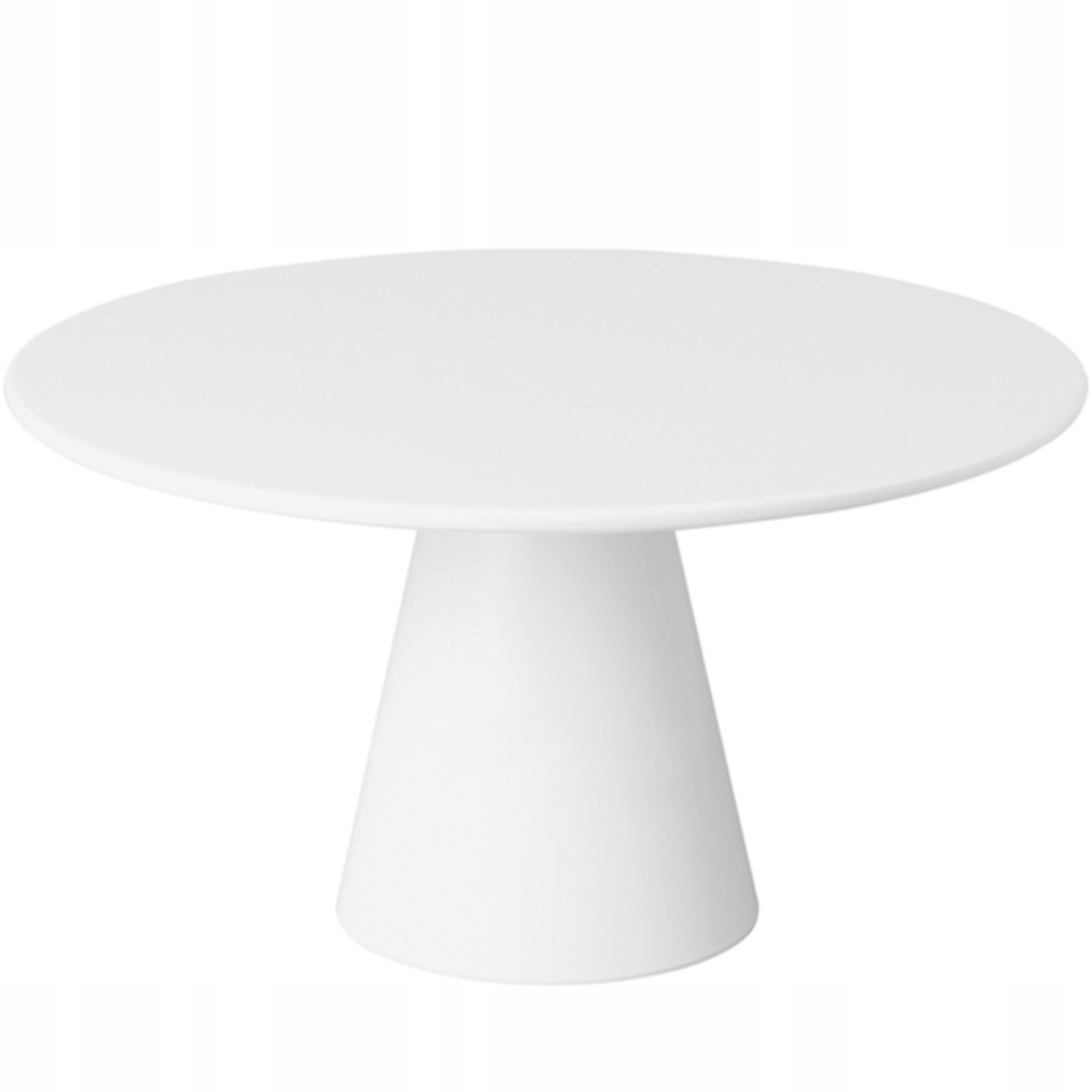 Biela Okrúhla Patera Z Melamínu Na Servírovanie Dezertných Koláčov Hendi